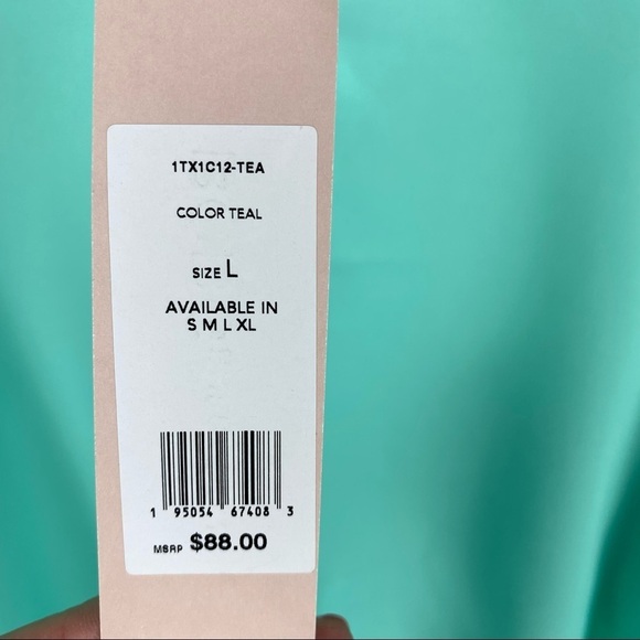 BCBGeneration Teal Sheer Blouse - Picture 5 of 6